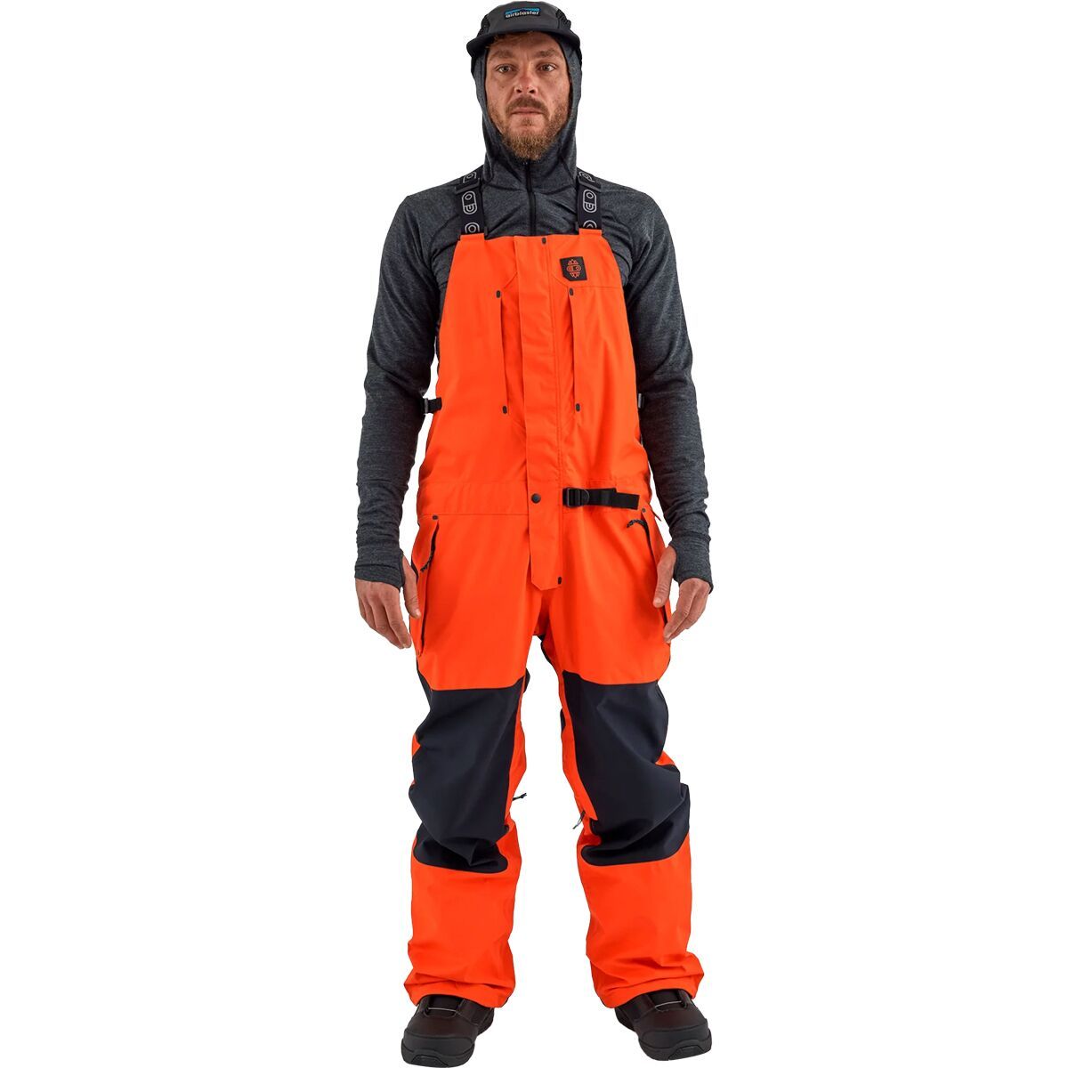 Airblaster Men's Beast Bib in Lava - Size: Medium
