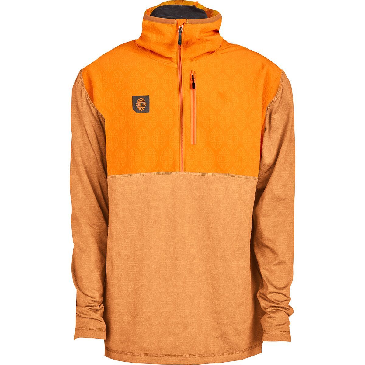 Airblaster Men's Quickstrike 1/4-Zip Jacket in Orange - Size: XL