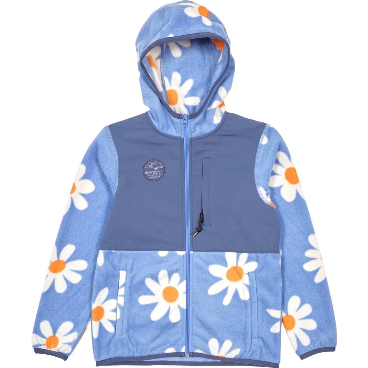 Airblaster Boy's Fleece Jacket in Thistle Big Daisy - Size: Medium