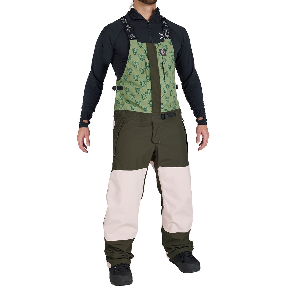 Airblaster Men's Beast Bib in Bode Cactus - Size: Small