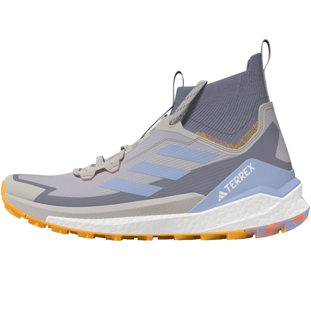 Adidas TERREX Women's Terrex Free Hiker 2 Hiking Shoe in Acid Orange / Sand Strata / Silver Violet - Size: 8.5