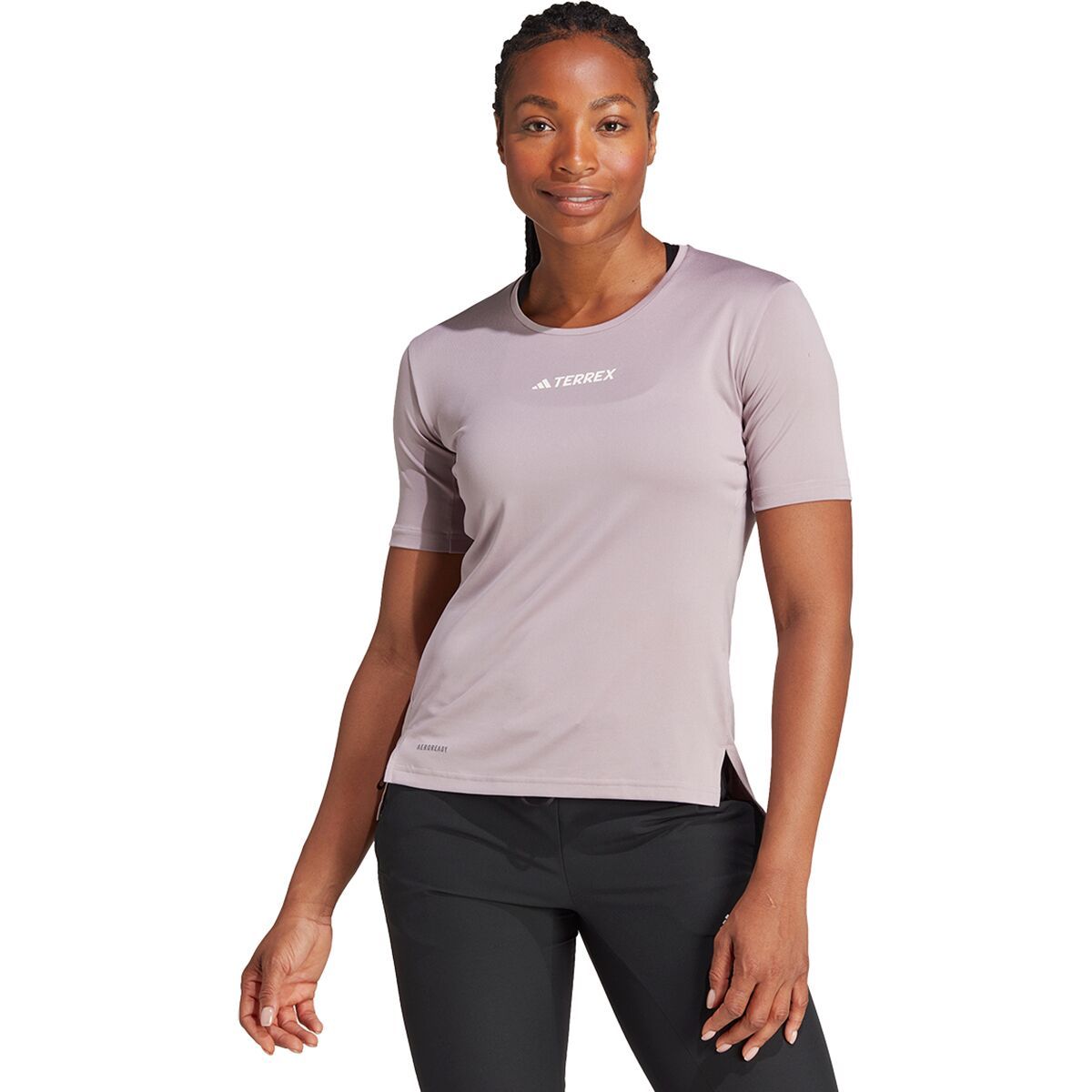 Adidas TERREX Women's Multi T-Shirt in Preloved Fig - Size: Small