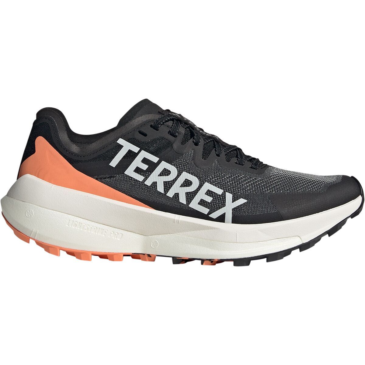 Adidas TERREX Women's Terrex Agravic Speed Trail Running Shoe in Ftwr White / Impact Orange / Dash Grey - Size:
