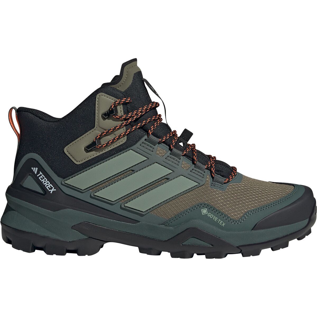 Adidas TERREX Men's Terrex Skychaser Mid GTX Hiking Boot in Olive Strata / Silver Green / Core Black - Size: