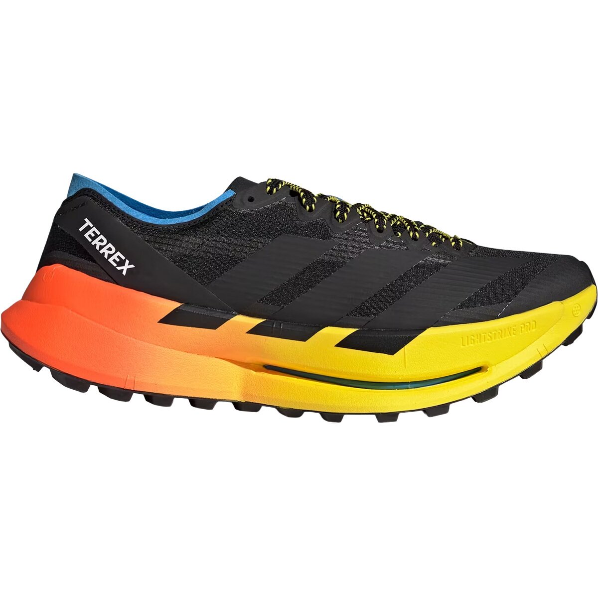 Adidas TERREX Men's Terrex Agravic Speed Ultra 2 Trail Running Shoe in Core Black / Lucid Ray Blue - Size: