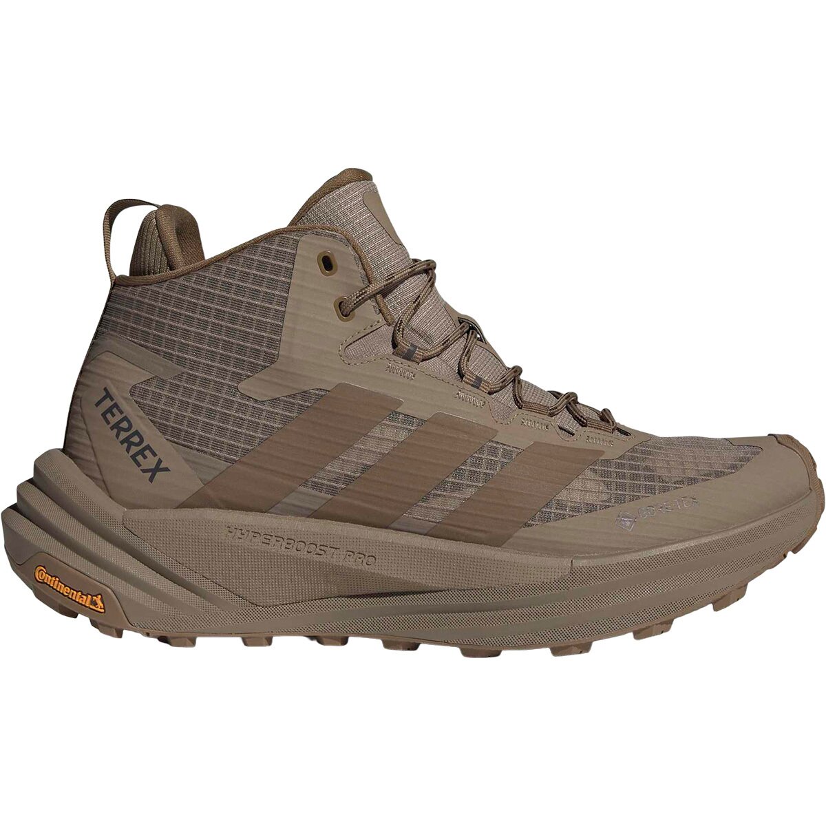 Adidas Terrex Adidas TERREX Men's Terrex Freehiker 3 Mid GTX Hiking Boot in Khaki Six / Brown Oxide / Dark Brown - Size: 10.5 - $149.96 at SteepandCheap.com