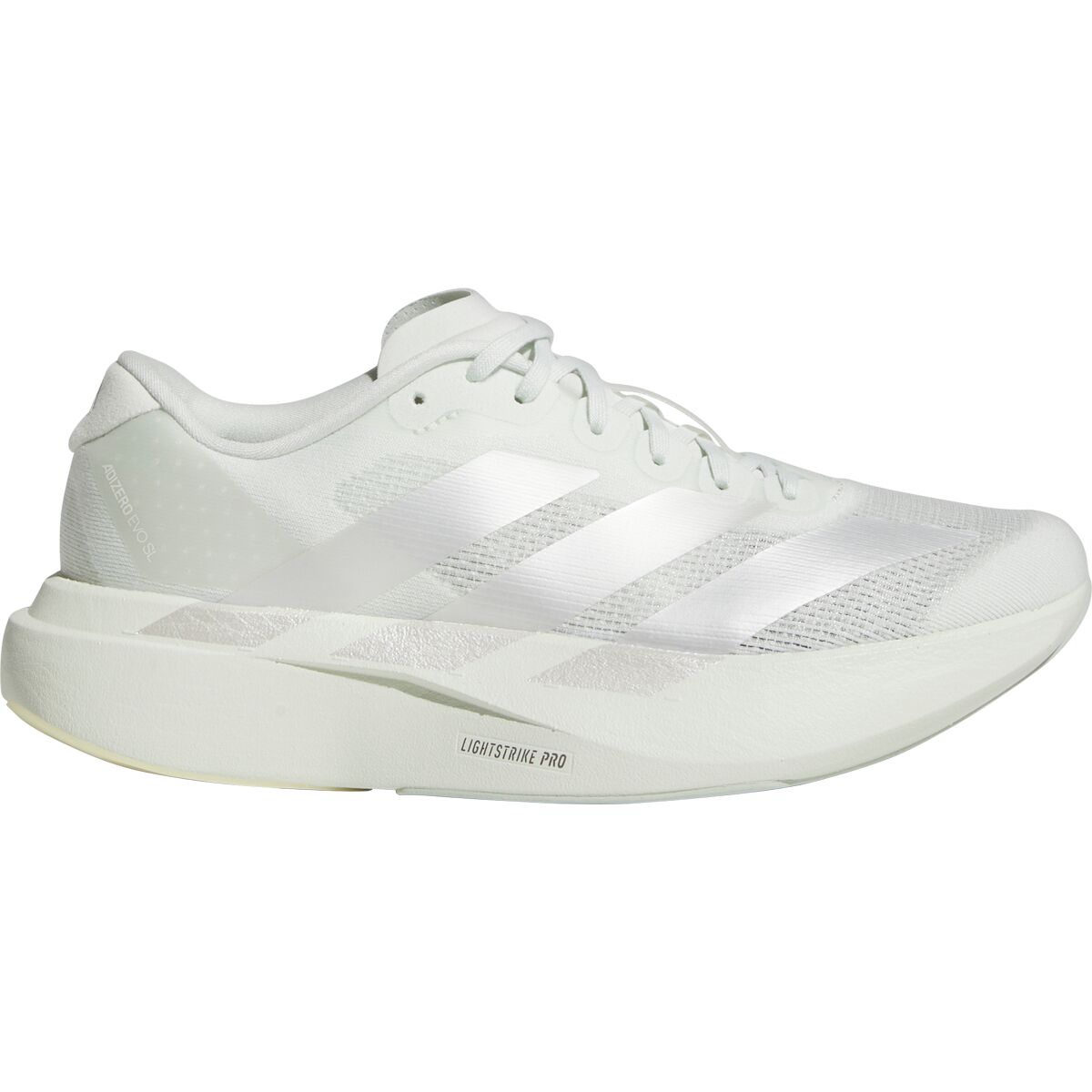 Adidas Women's Adizero Evo SL Running Shoe in Crystal Jade / Zero Metallic / Linen Green - Size: 6