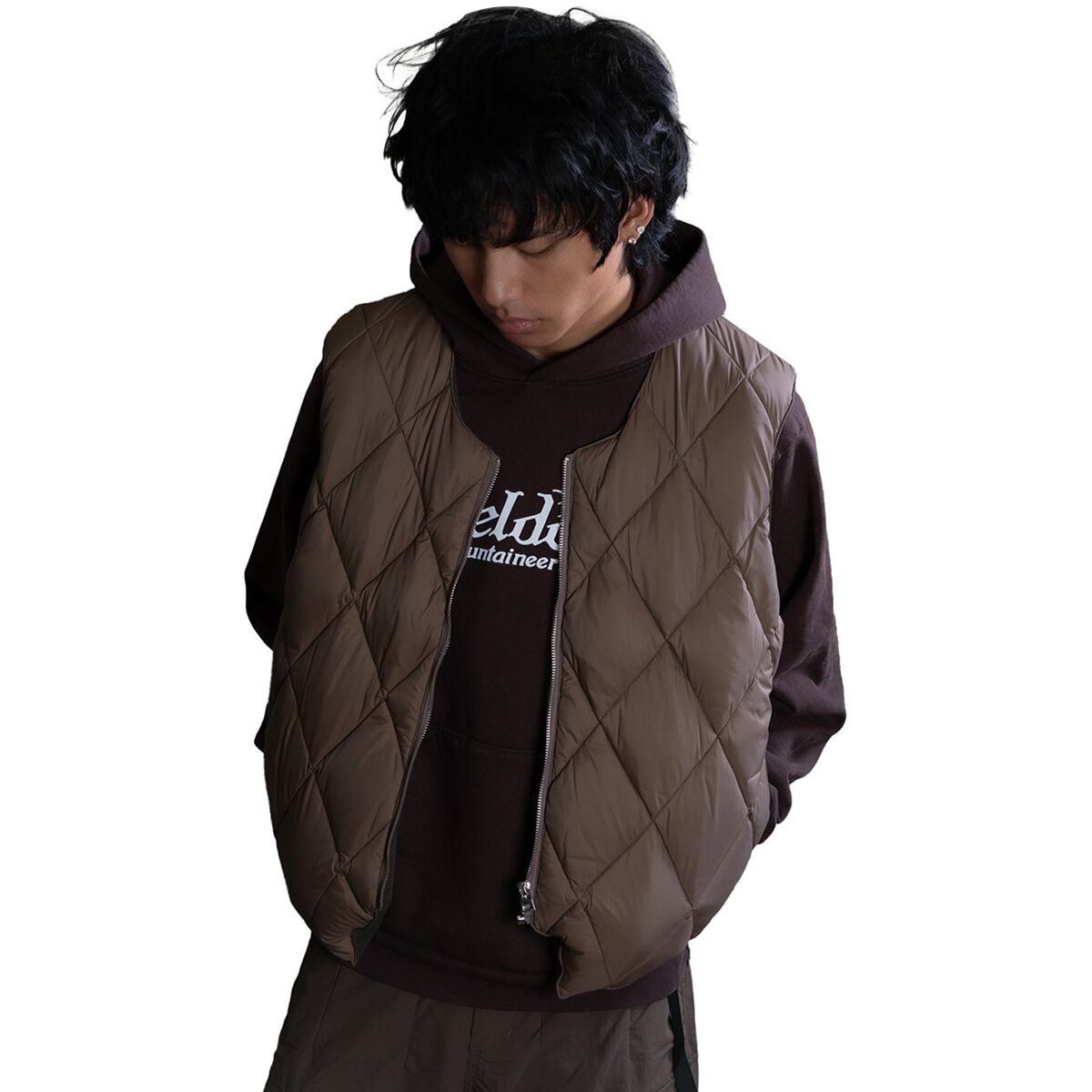 Afield Out Men's Stone Puffer Vest in Sea Foam - Size: Medium
