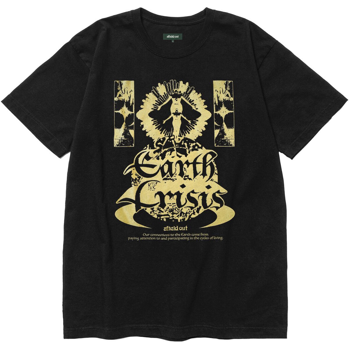 Afield Out Men's Crisis T-Shirt in Black - Size: Medium