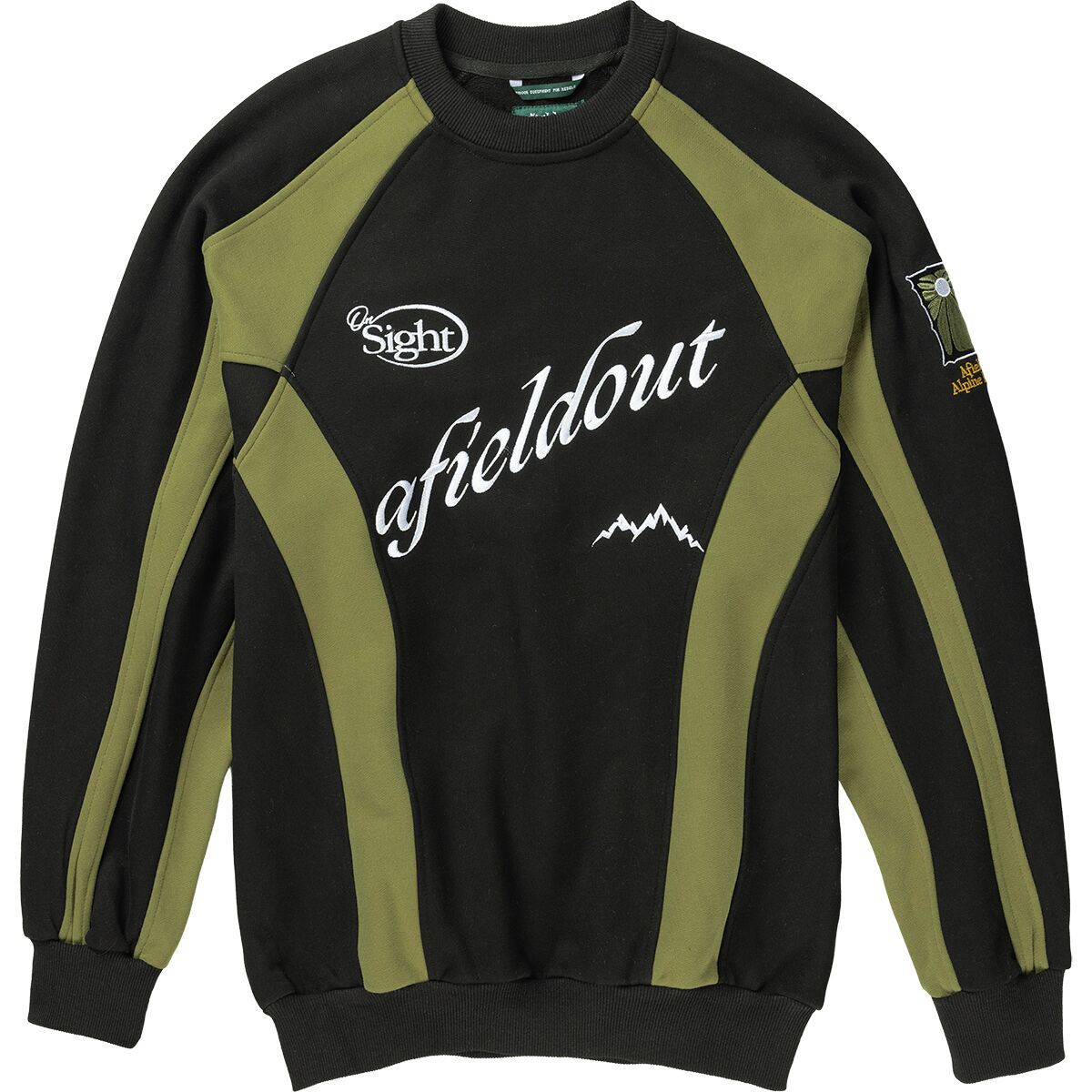 Afield Out Men's Alpine Crewneck in Green - Size: Small