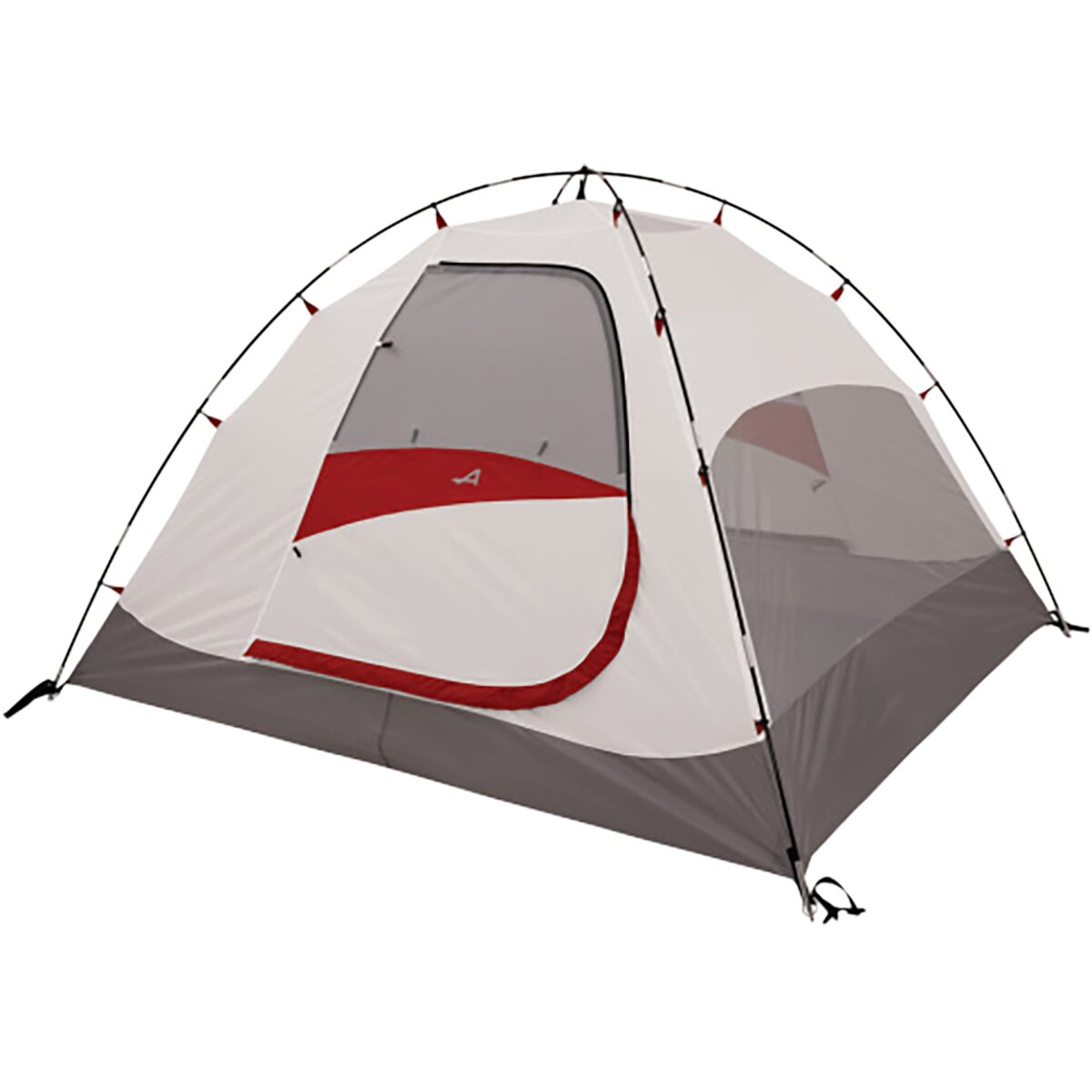 ALPS Mountaineering Meramac 6 Tent: 6-Person 3-Season in Glacier Gray / Molten Lava