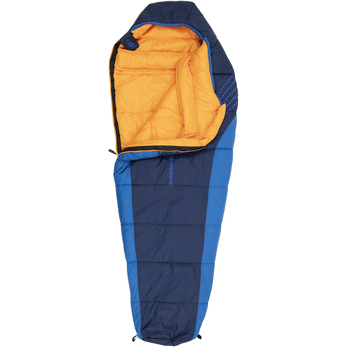 ALPS Mountaineering Blaze 20 Sleeping Bag: 20F Synthetic in Navy / Bright Blue - Size: Regular