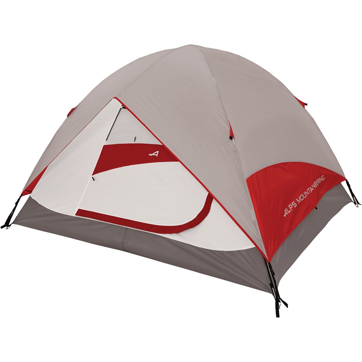 ALPS Mountaineering Meramac 4 Tent: 4-Person 3-Season in Gray / Red