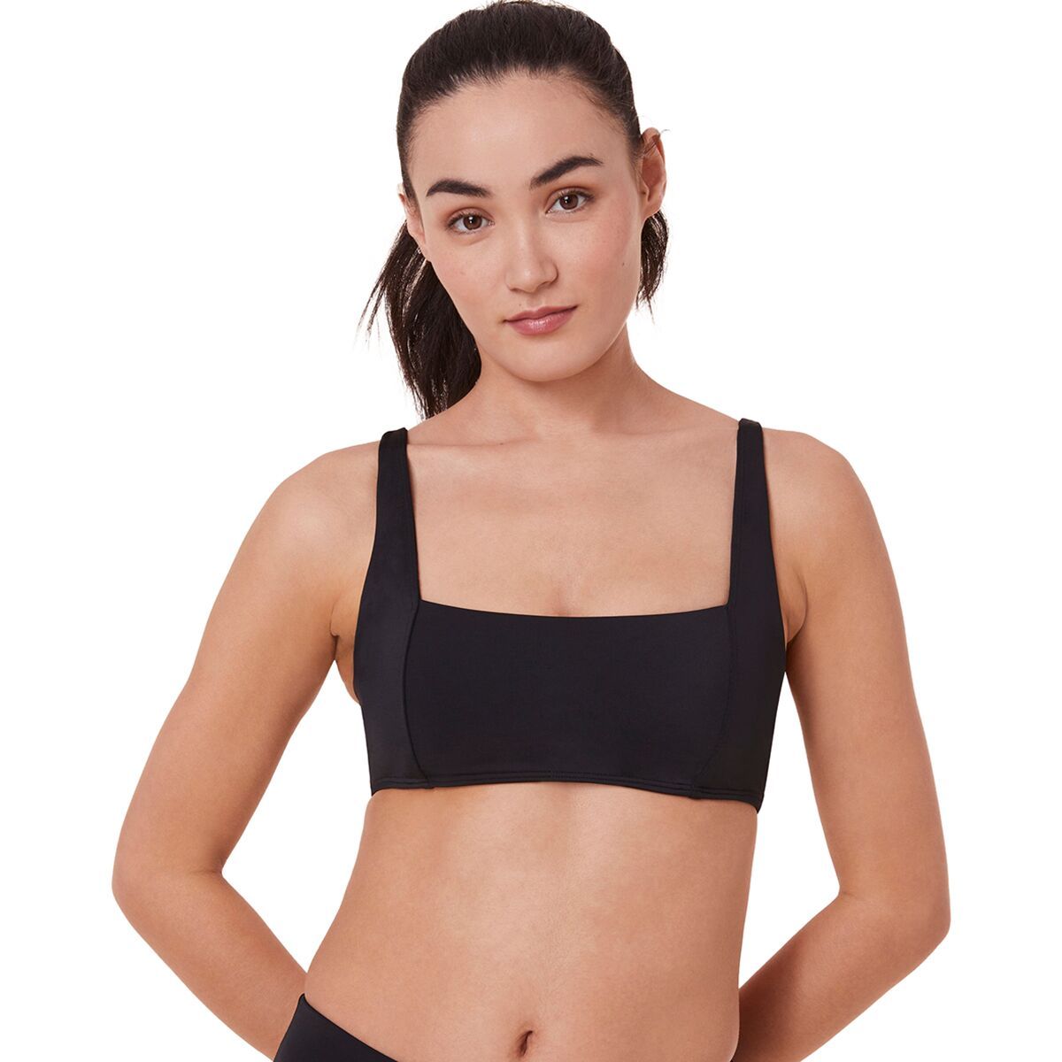 Andie Women's Havana Bikini Top in Black - Size: Small