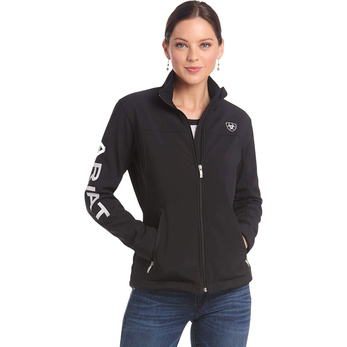 Ariat Ariat Women's New Team Softshell Jacket in Black - Size: XL - $74.72 at Steep and Cheap