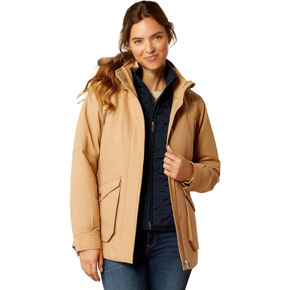 Ariat Women's Sterling Waterproof Insulated Parka in Tannin - Size: Small