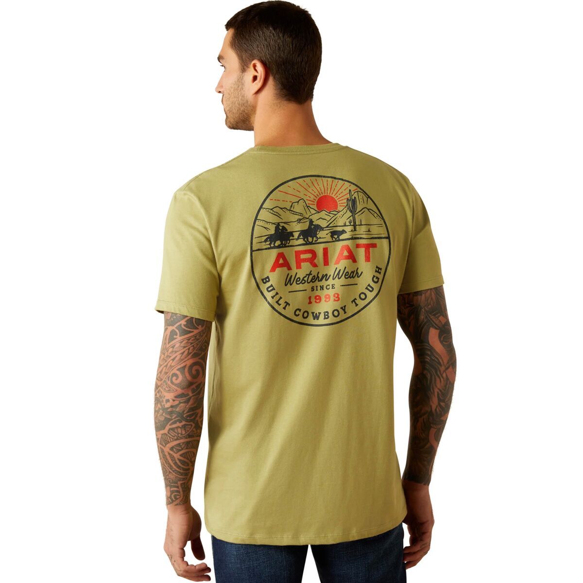 Ariat Men's Full Circle T-Shirt in Tent Green - Size: Small