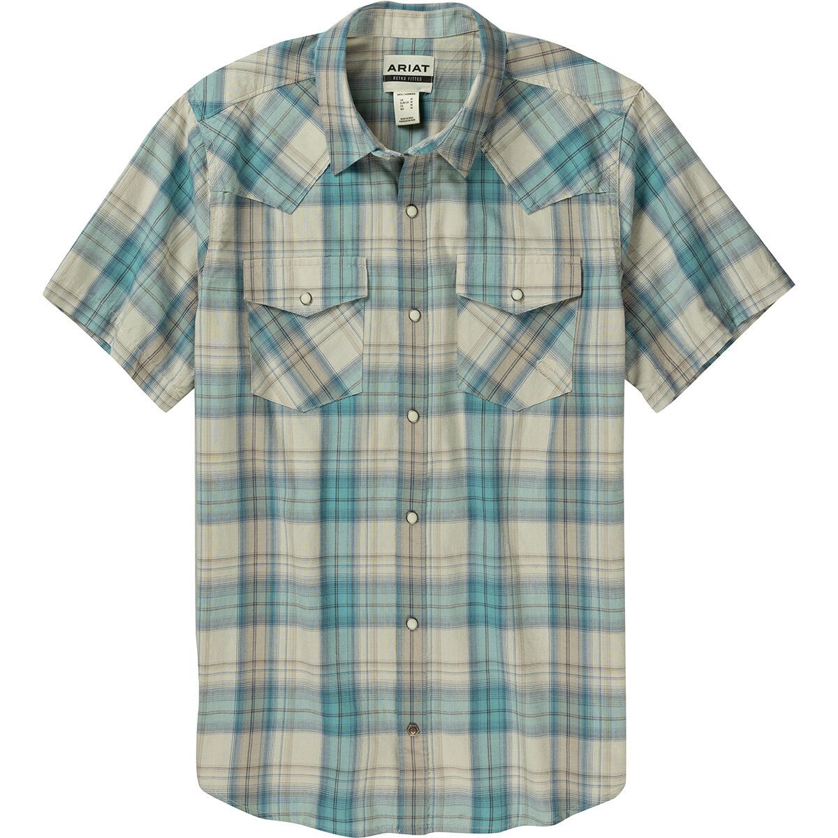 Ariat Men's Howland Retro Fit Shirt in Turquoise - Size: XL