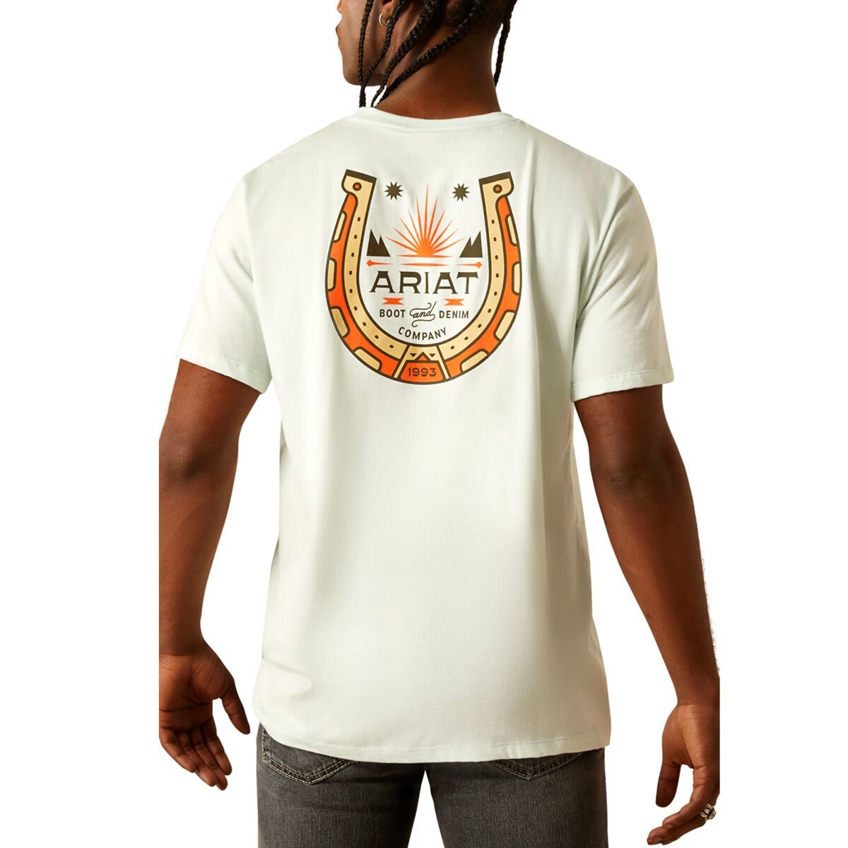 Ariat Men's Lucky Shoe T-Shirt in Glacier - Size: XXL