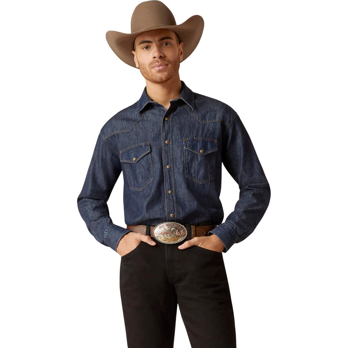Ariat Men's Classic Denim Shirt in Broadway - Size: XL