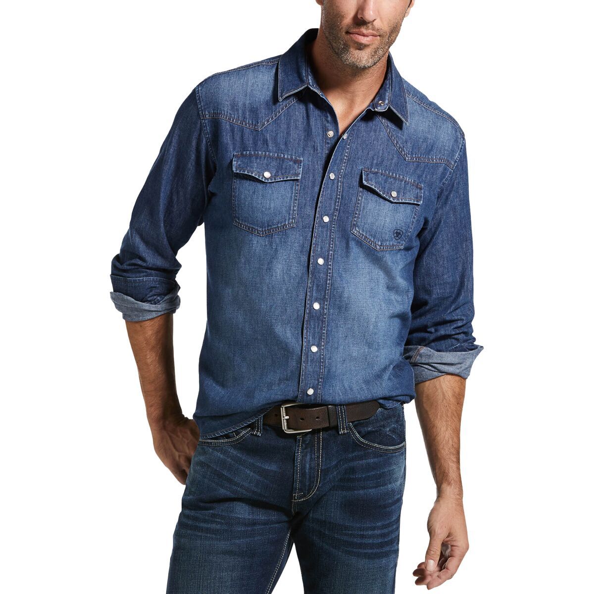 Ariat Men's Denim Retro Fit Shirt - Size: Small