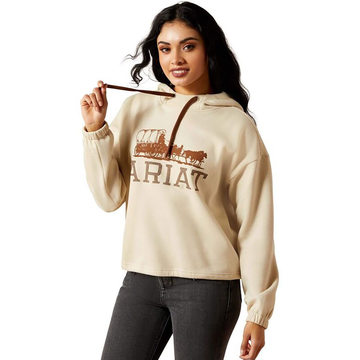 Ariat Ariat Women's Essential Hoodie in Oyster Grey - Size: Large - $32.47 at Steep and Cheap