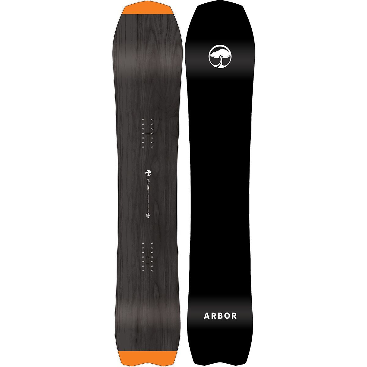 Arbor GPS Snowboard - 2025 in Natural / Orange - Size: 163cm mid wide