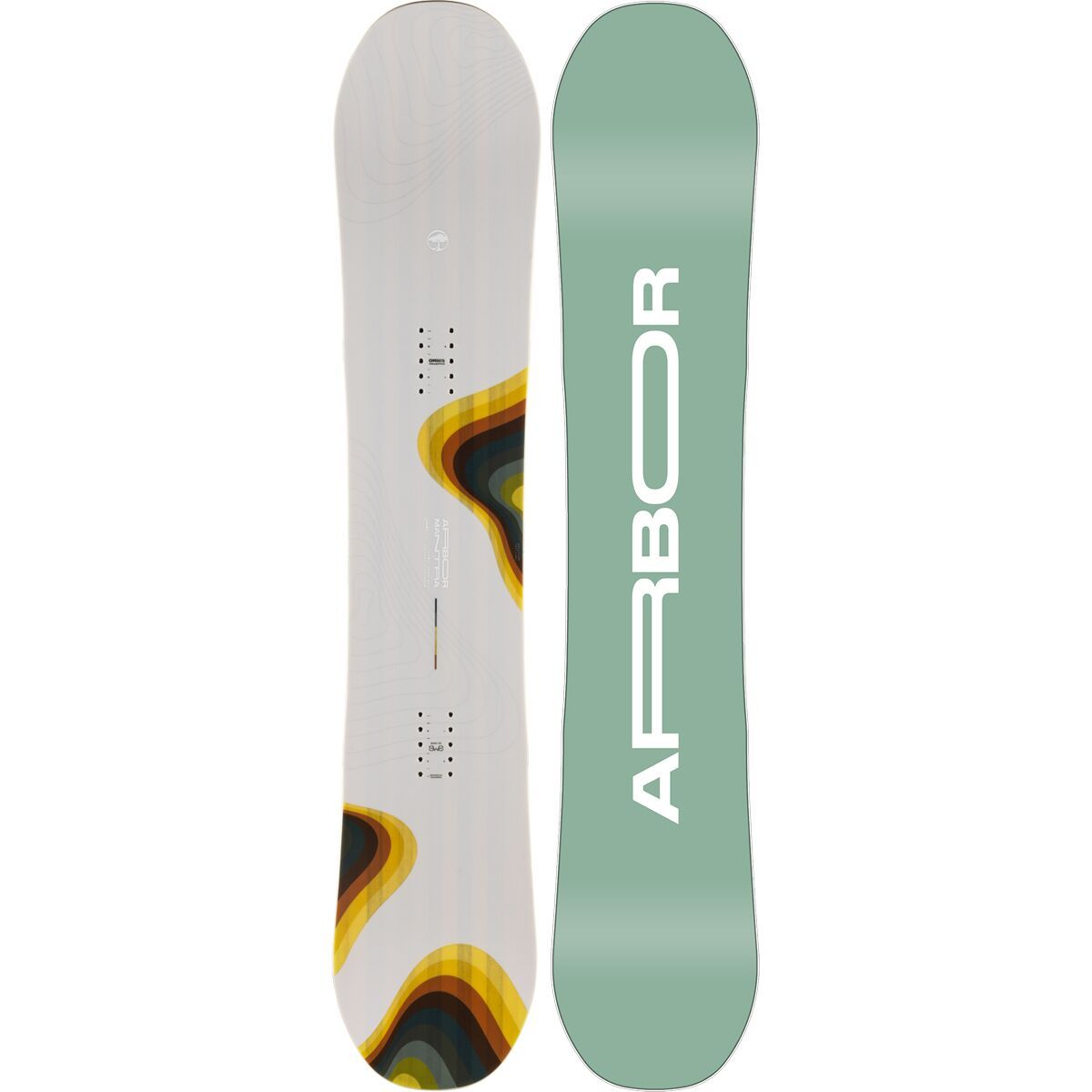 Arbor Mantra Camber Snowboard - 2025 in White - Size: 148cm
