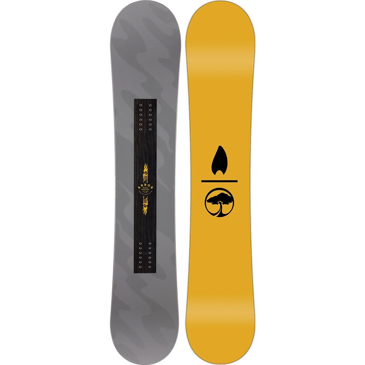 Arbor Metal Machine Snowboard - 2025 in Grey - Size: 150cm