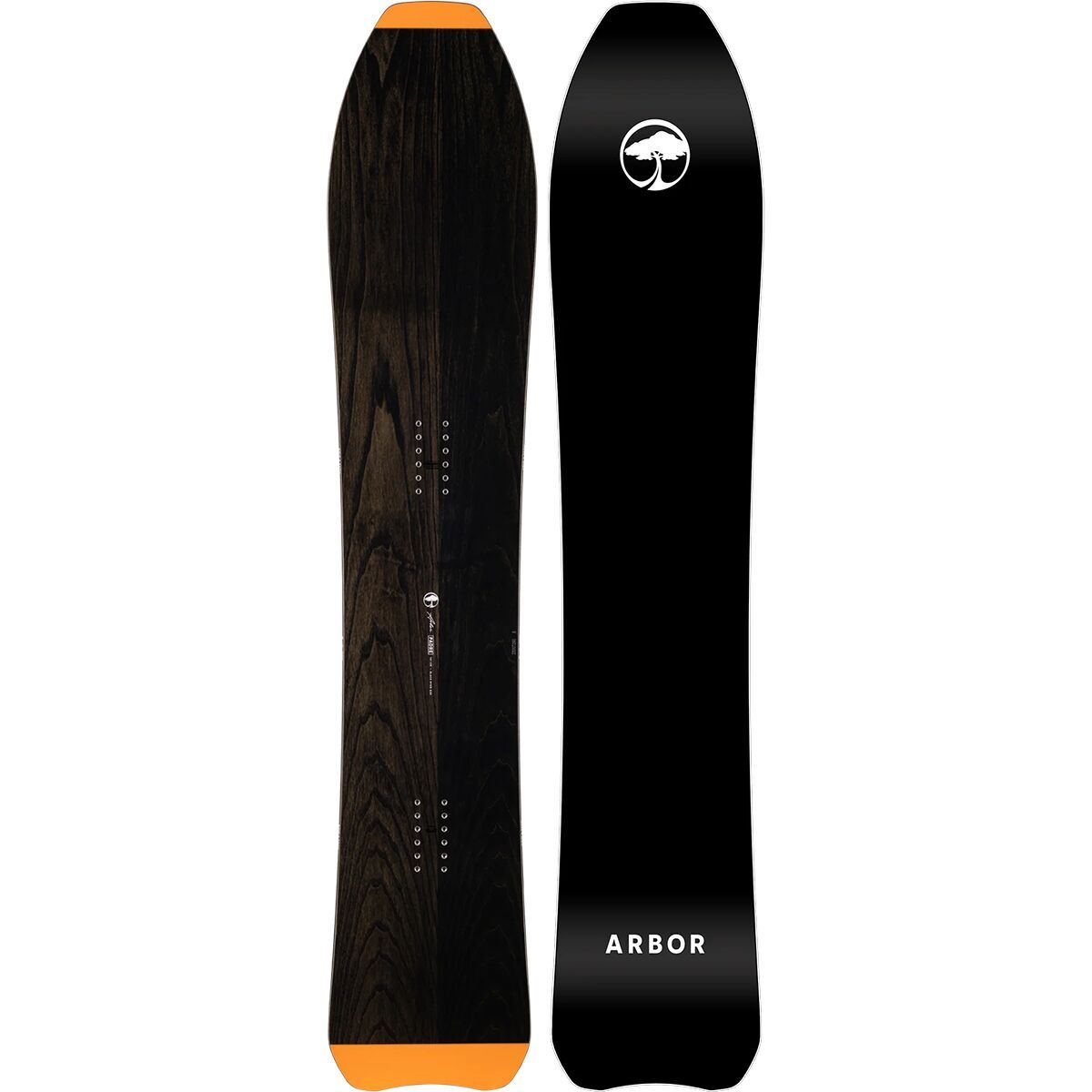 Arbor Padre Snowboard - 2025 in Natural / Orange - Size: 161cm