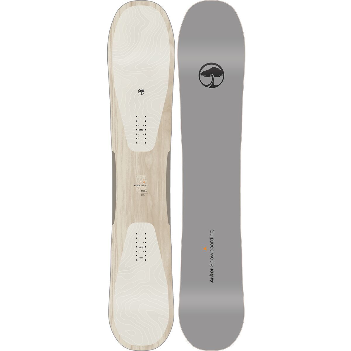 Arbor Verado Snowboard - 2025 in Natural - Size: 162cm wide