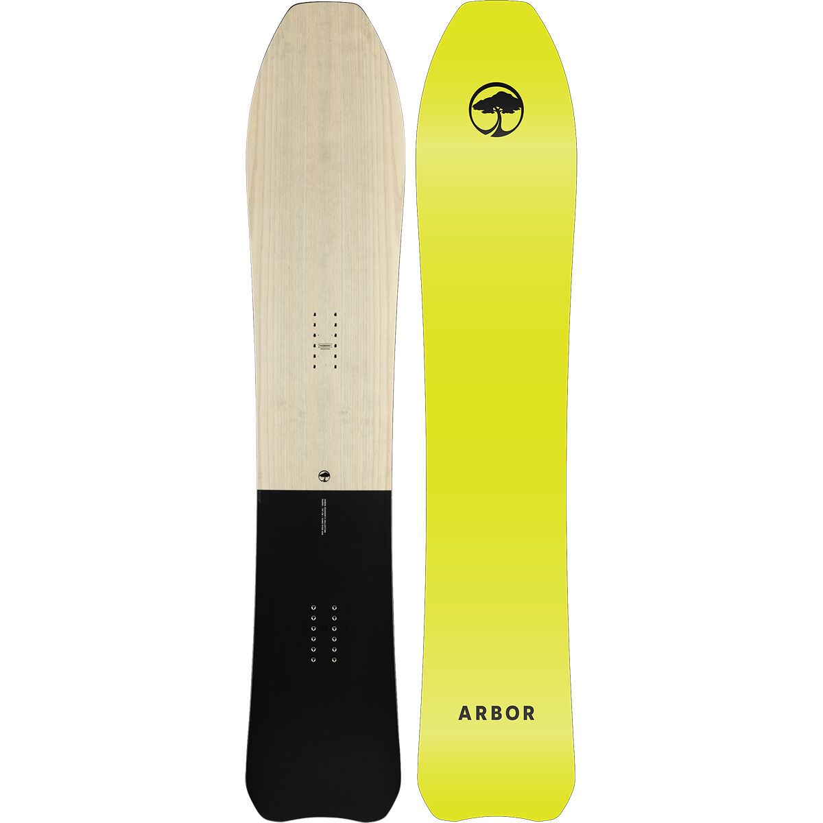 Arbor Arbor Men's Padre Snowboard - 2026 in Natural / Black - Size: 157cm - $347.97 at Steep and Cheap
