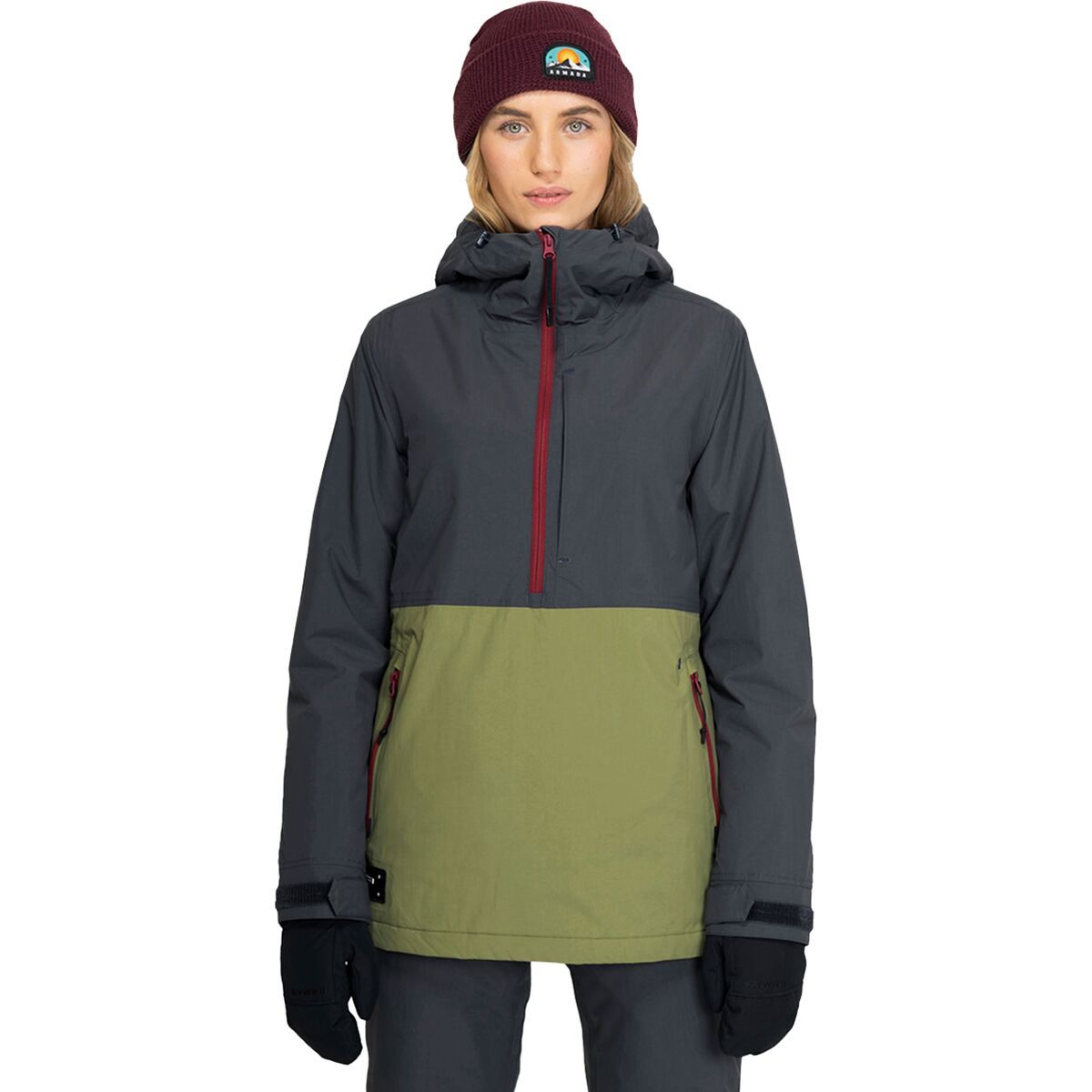 Armada Women's Castine Anorak Insulated Jacket in Sunset - Size: Small