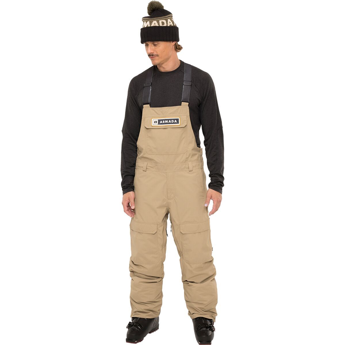 Armada Men's Sumpter Bib Pant in Black - Size: Medium