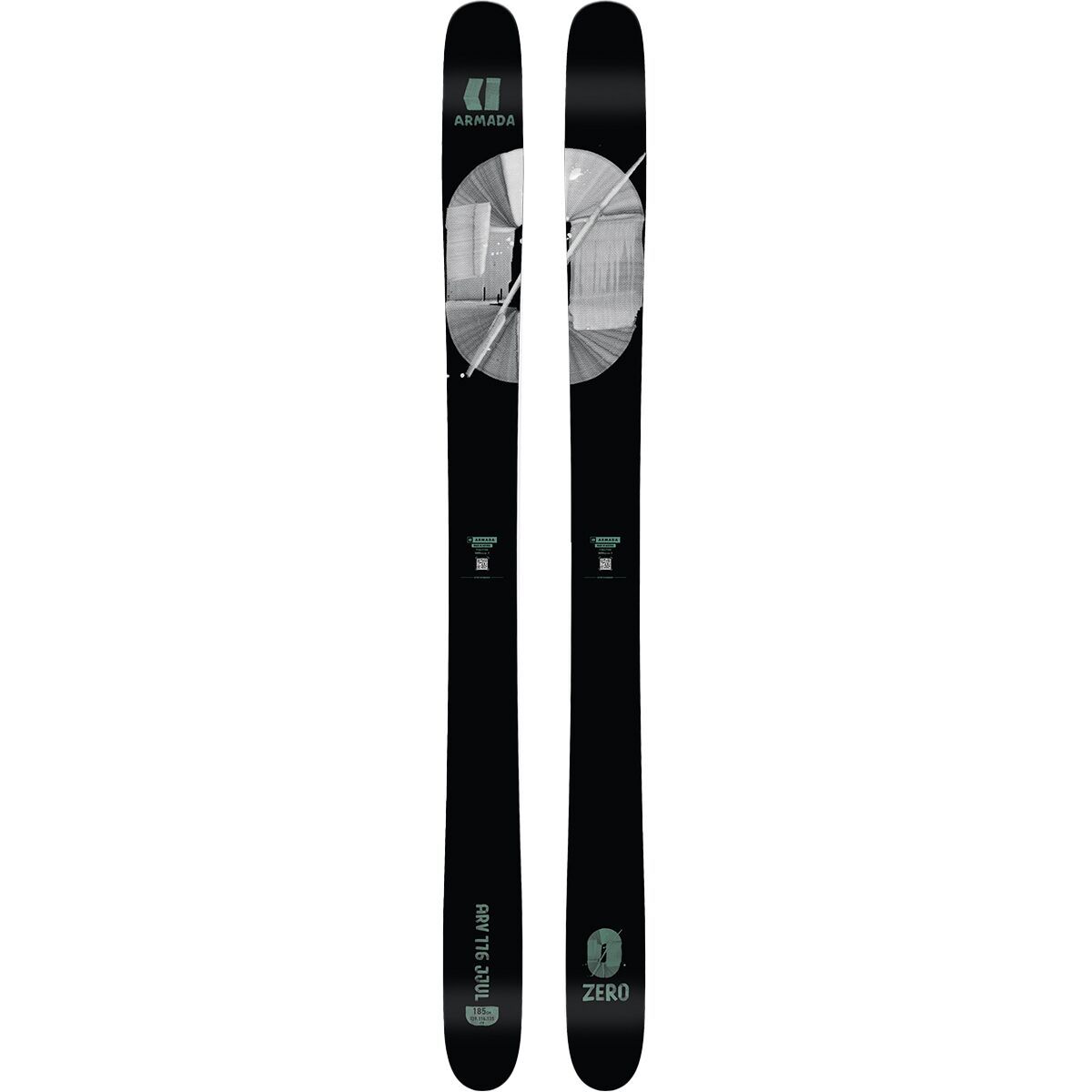 Armada ARV 116 JJ Ultralite Ski - 2025 in Black / White - Size: 175cm