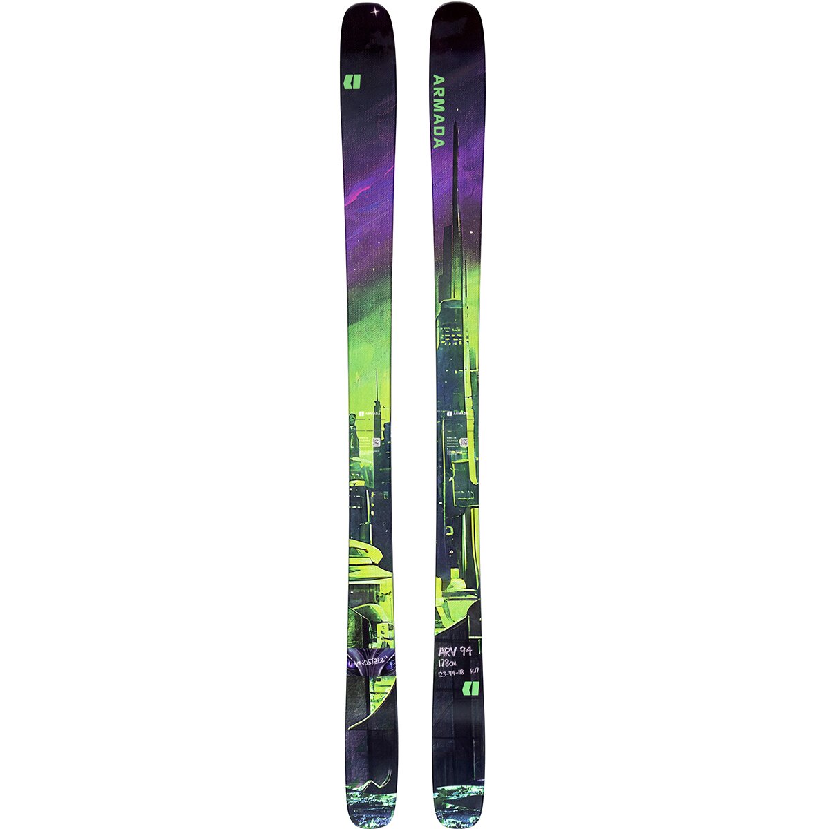 Armada ARV 94 Ski - 2027 in Madsteez Art - Size: 164cm