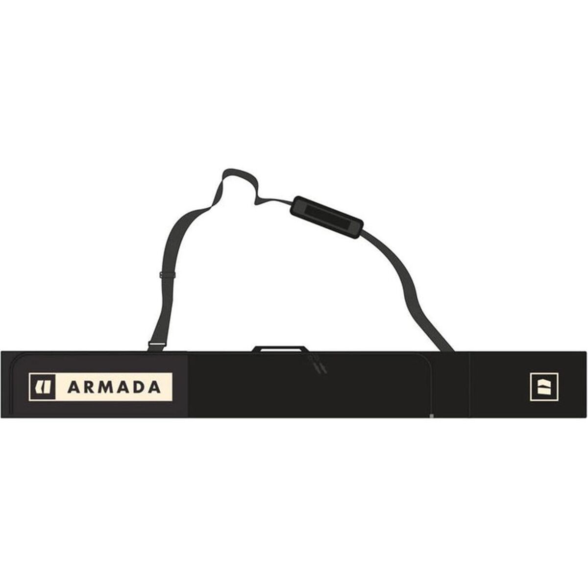 Armada Stibbs Double Ski Bag in Black / Afterglow