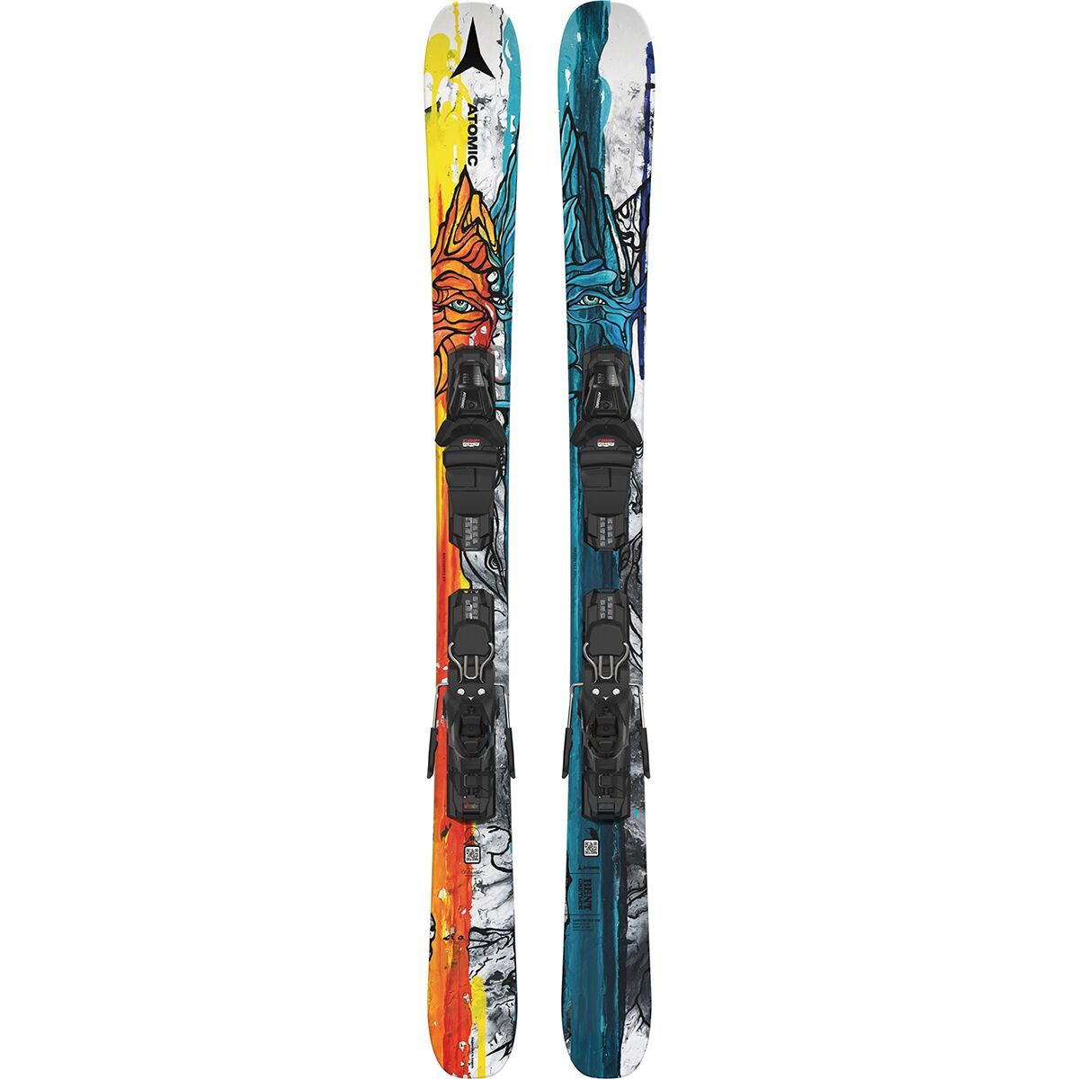 Atomic Bent Chetler Mini 153-163 Ski + M10 GW Binding - Kids' in Blue / Yellow - Size: 153cm