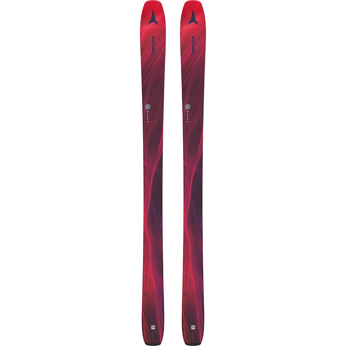 Atomic Women's Maven 93 C Ski - 2024 in Maroon / Bright Red - Size: 172cm