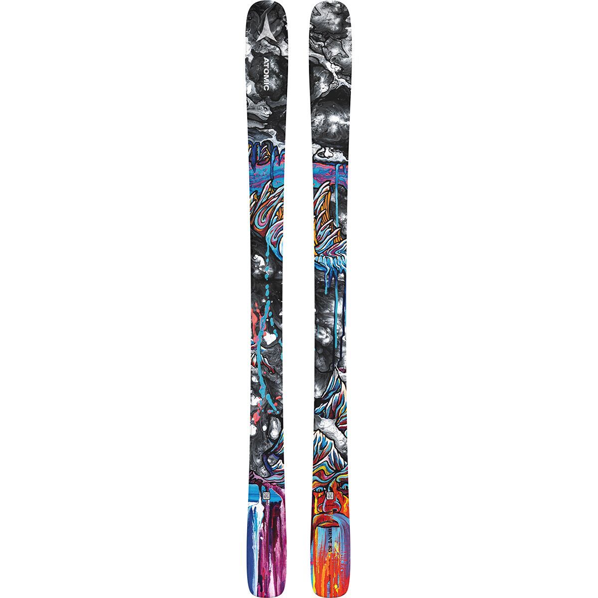 Atomic Bent 85 Ski - 2025 in Black / Multicolor - Size: 175cm