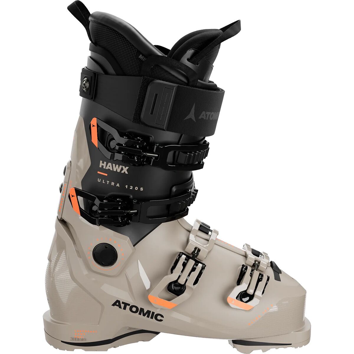 Atomic Hawx Ultra 120 S GW Ski Boot - 2025 in Cement / Black / Orange - Size: 26.0/26.5