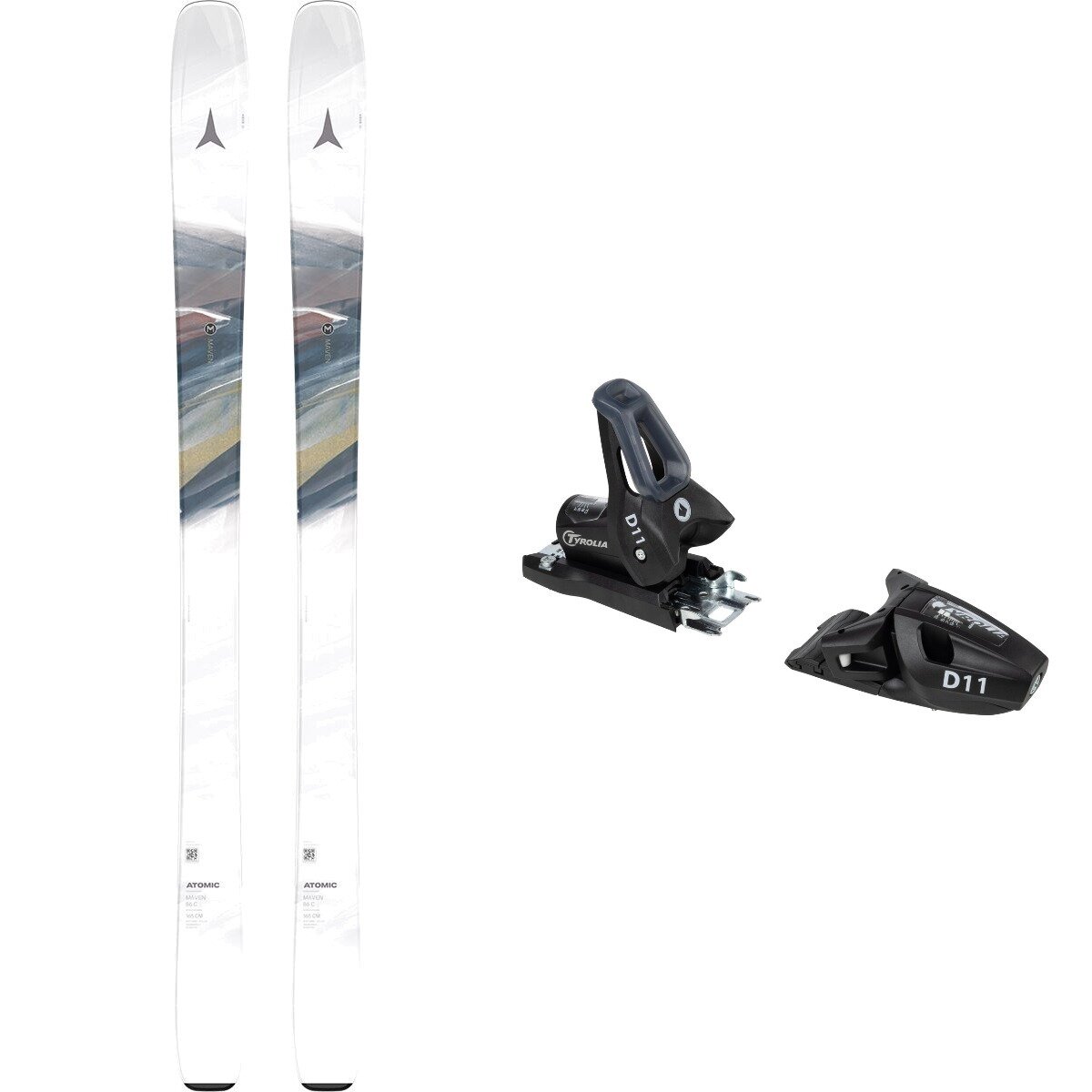 Atomic W Maven 86 C Ski + D11 Binding - 2026 in Whtout / Solid Blk - Size: 153cm/90mm/OS