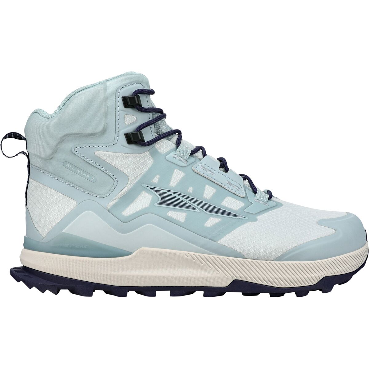Altra Women's Lone Peak All-Weather Mid 2 Hiking Boot in Light Blue - Size: