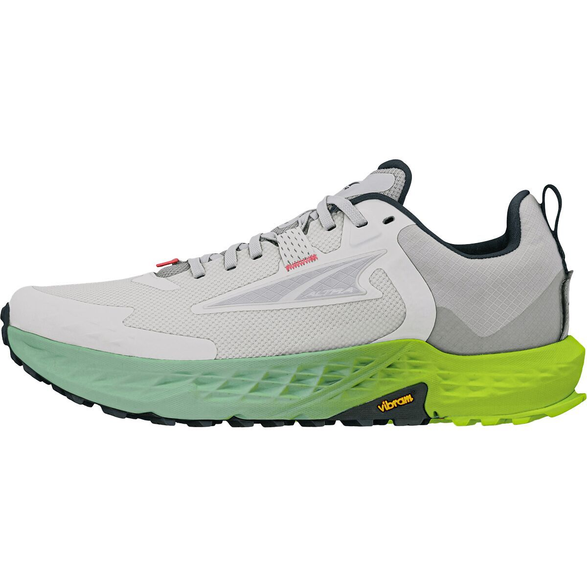 Altra Women's Timp 5 Trail Running Shoe in Gray / Lime - Size: