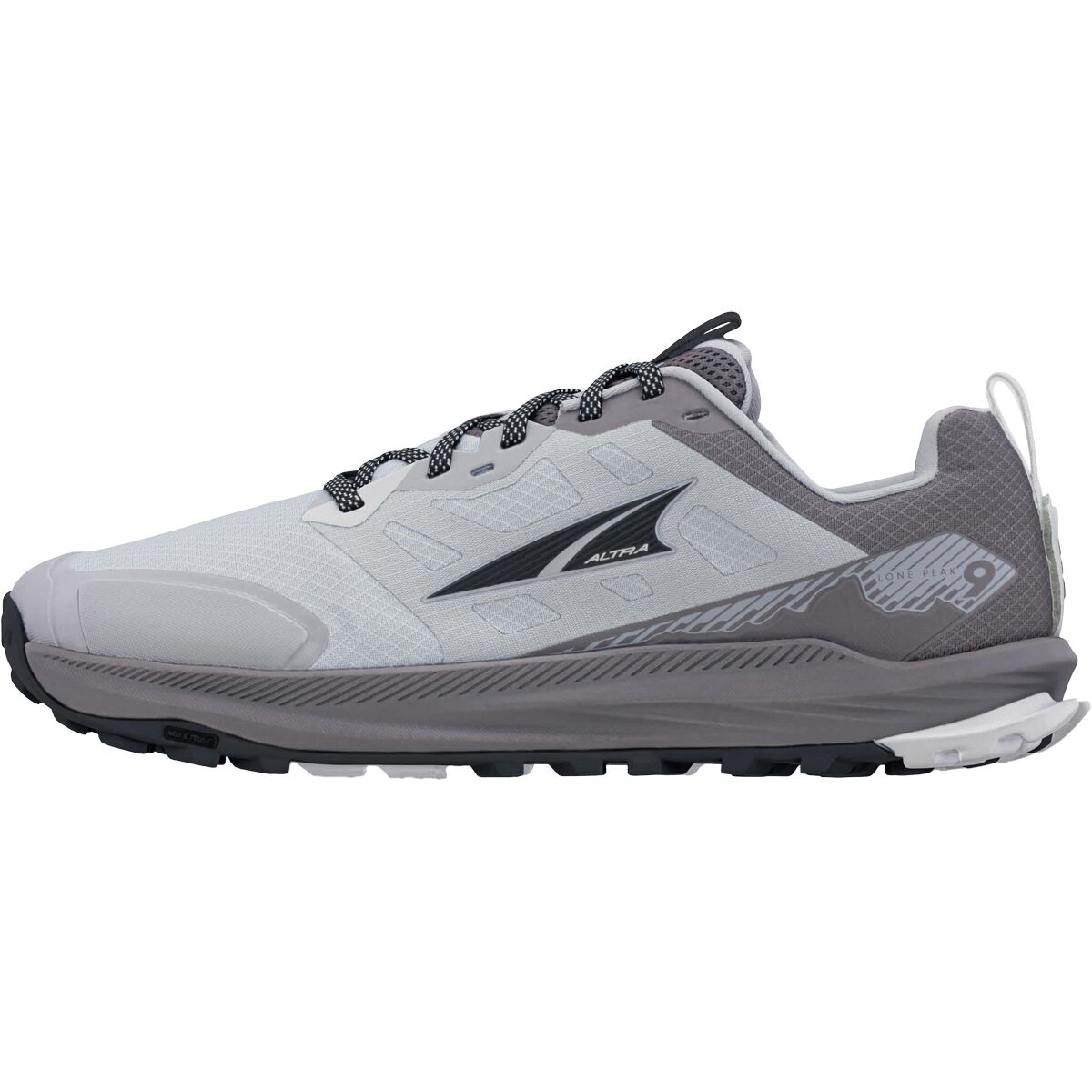Altra Men's Lone Peak 9 Wide Trail Running Shoe in Gray - Size: