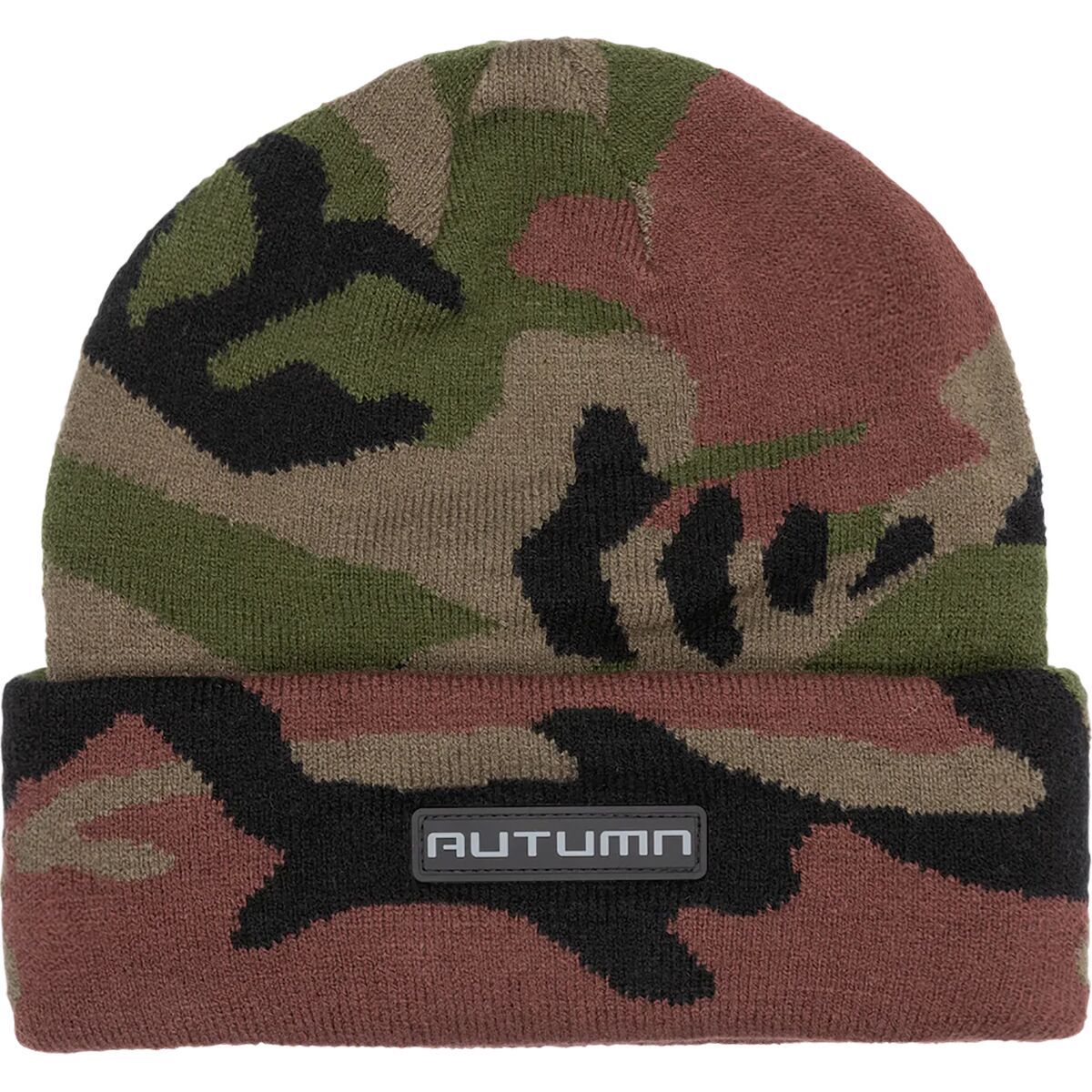 Autumn Camo Beanie in Grey