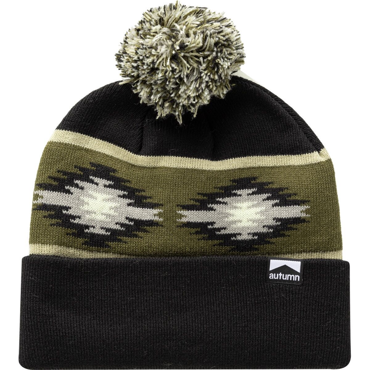 Autumn Blanket Pom Beanie in Black