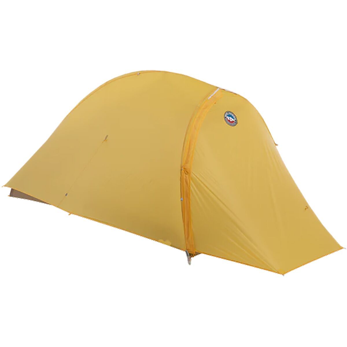 Big Agnes Fly Creek HV UL1 Bikepack Tent: 1-Person 3-Season in Yellow / Greige