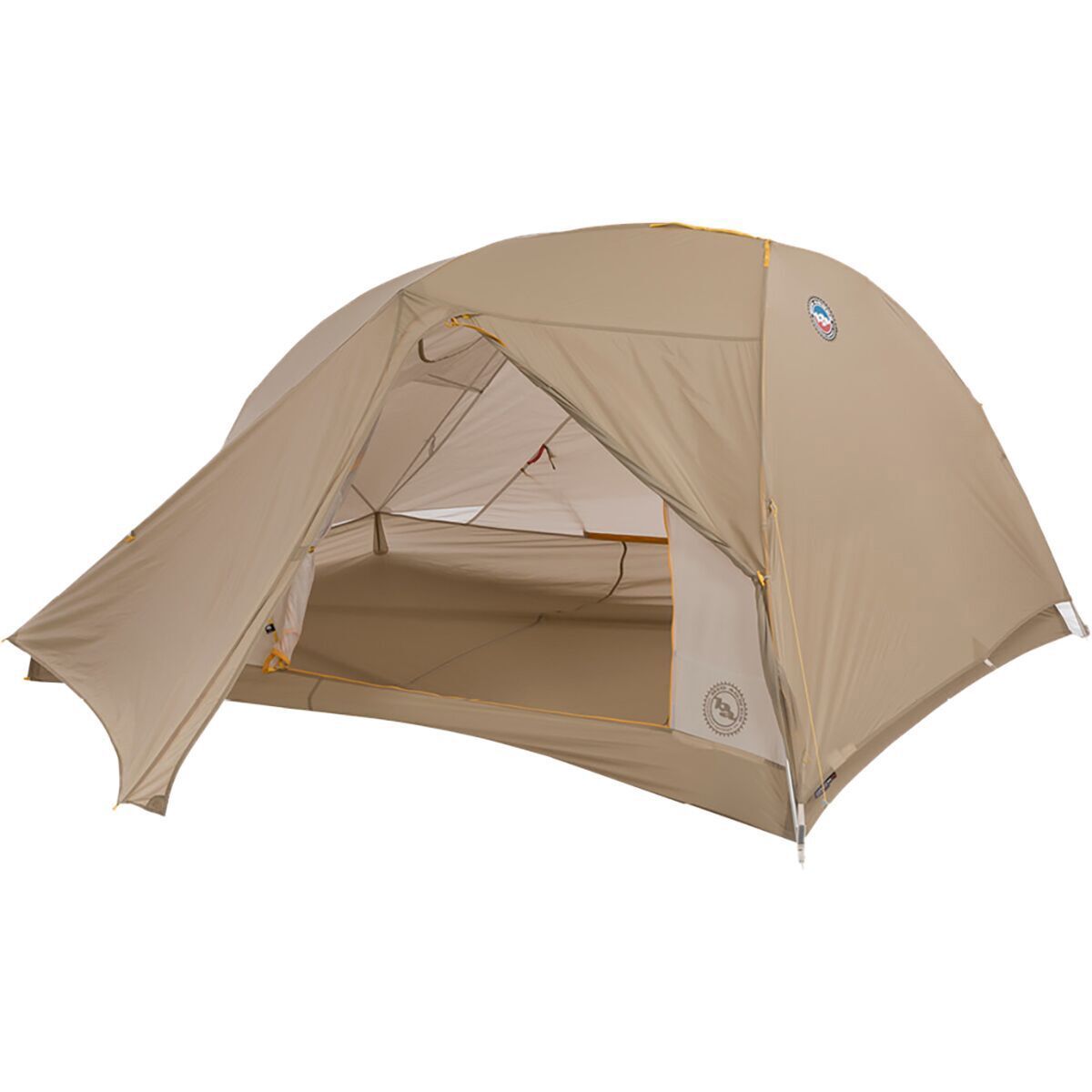 Big Agnes Tiger Wall UL3 Bikepack Tent: 3-Person 3-Season in Greige / Gray - Size: 3 Person