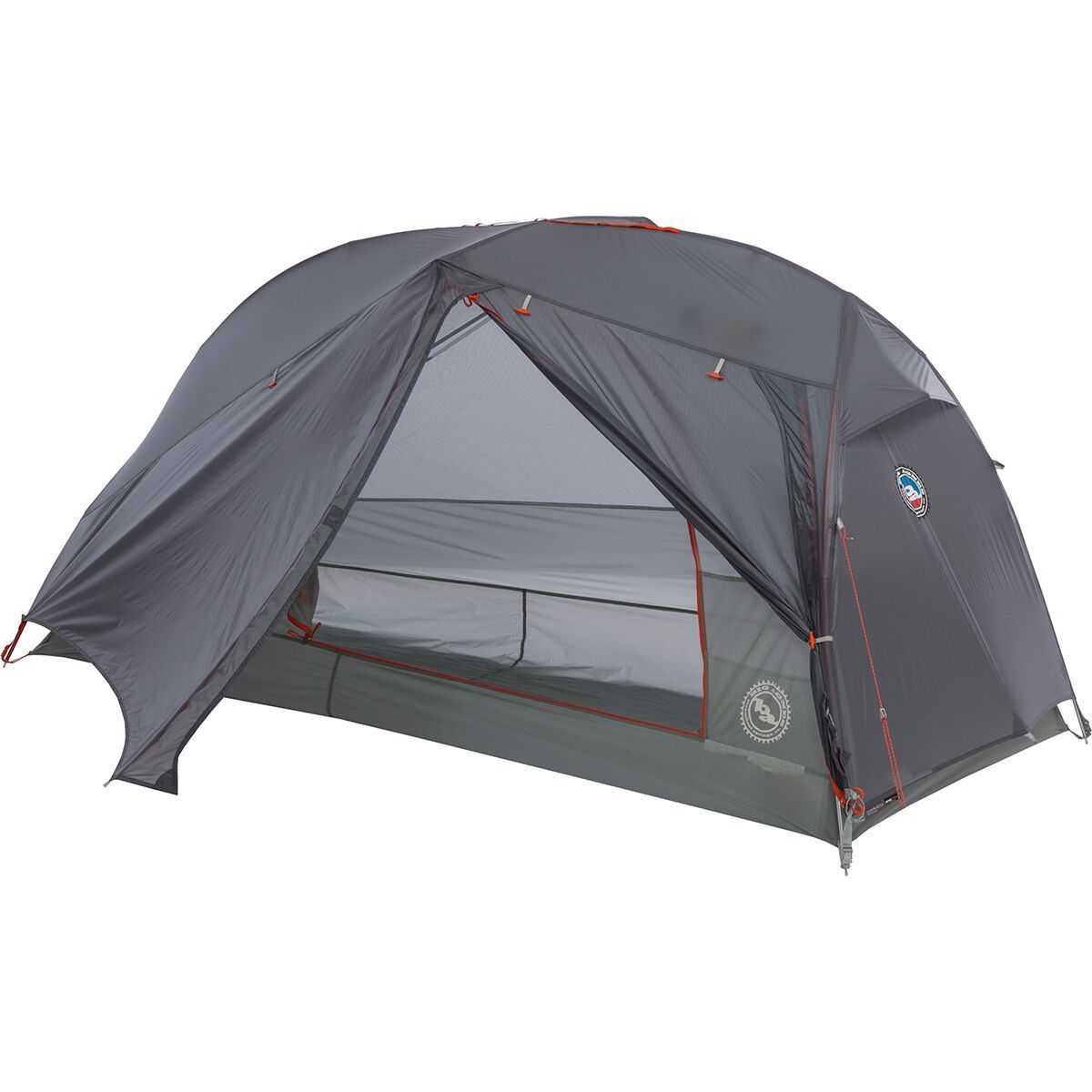 Big Agnes Copper Spur HV UL1 Bikepack Tent: 1-Person 3-Season in Gray / Silver